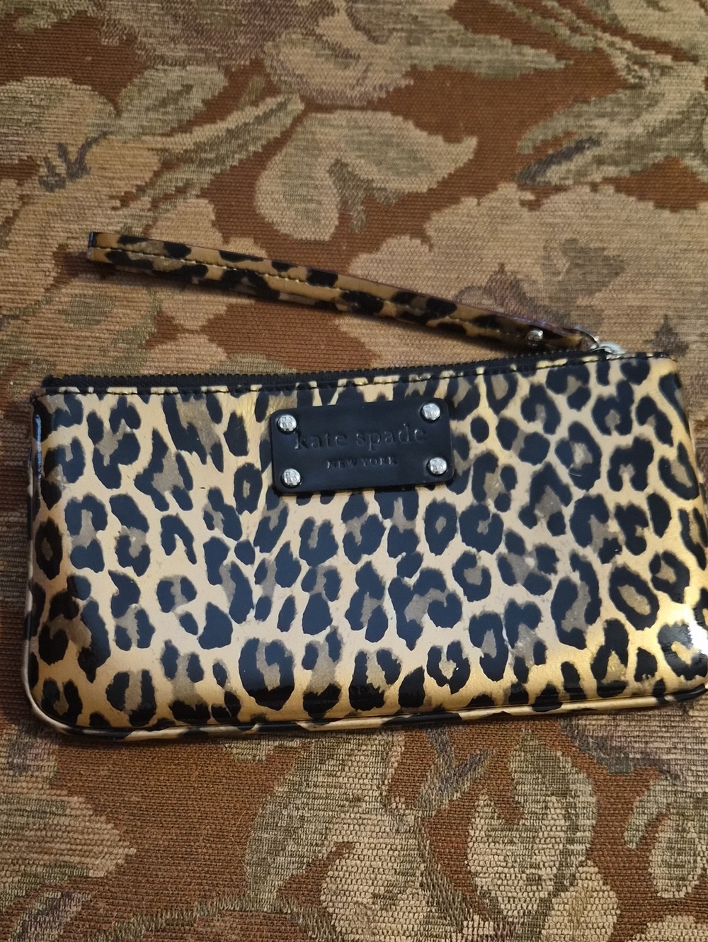🐆kate Spade Leopard Wristlet